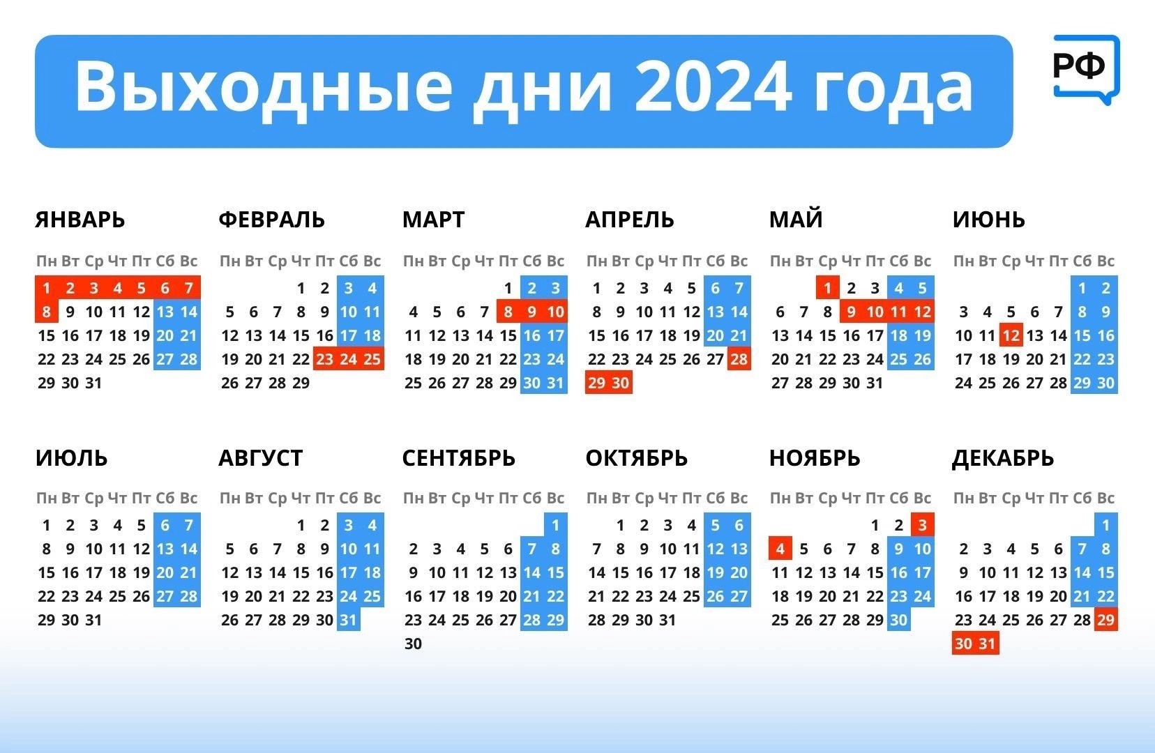 Праздники в 2024 как отдыхаем официальные выходные